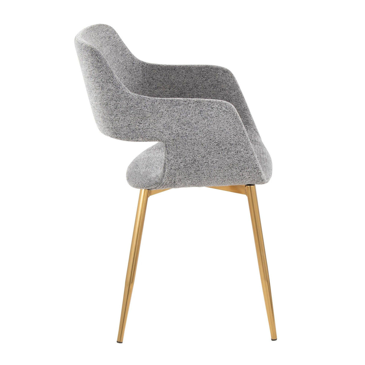 Margarite - Dining / Accent Chair - Gold Metal (Set of 2)