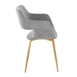 Margarite - Dining / Accent Chair - Gold Metal (Set of 2)