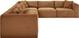 Shaggy - Fabric 6 Piece Modular Corner Sectional