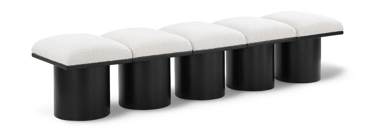 Pavilion - 5 Piece Modular Bench With Black Base