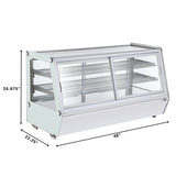48 in. Self-Service Countertop Display Refrigerator in White (CDC-250-WH)