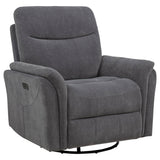 Beacon - Power Swivel Recliner With USB Charging And Adjustable Recline