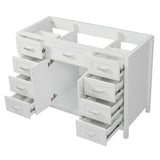 Bathroom Vanity Cabinet Only With 2 Soft Close Doors And 8 Drawers
