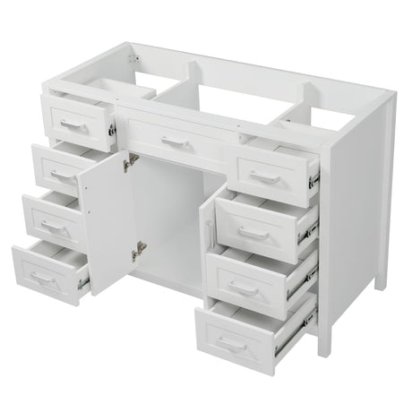 Bathroom Vanity Cabinet Only With 2 Soft Close Doors And 8 Drawers