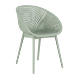 Modern Lounge Chair Set With Round Table