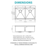 Topmount, Drop In Double Bowl Kitchen Sink