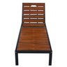 Outdoor Chaise With Adjustable Backrest
