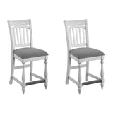 Slat Back Barstools (Set of 2) - Gray