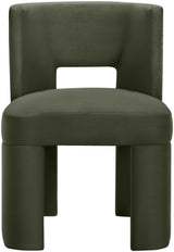 Zuno - Velvet Performance Fabric Upholstered Dining Chair (Set of 2)