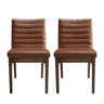 Upholstered Dining Chairs With Rubber Legs (Set of 2)