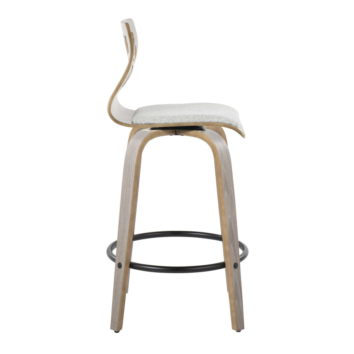 Folia - 26" Fixed-Height Counter Stool (Set of 2) - Gray