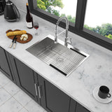 Stainless Steel Drop In Kitchen Sink, Topmount