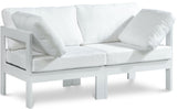 Nizuc - Outdoor Patio 2 Seat Modular Sofa With White Frame
