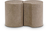 Dimple - 2 Piece Modular End Table - Terazzo Finish