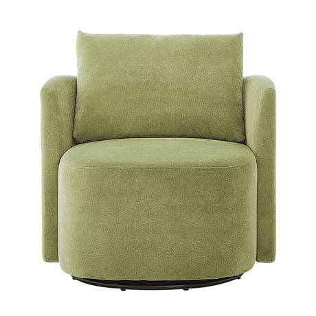 360° Modern Swivel Chair With Upholstered Curved Design