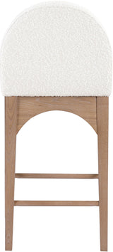 Waldorf - Boucle Stool With Natural Legs