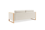 Modern Sofa With Solid Wood Legs, 3 Seater