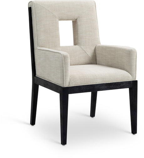 Gwendolyn - Dining Arm Chair With Black Frame