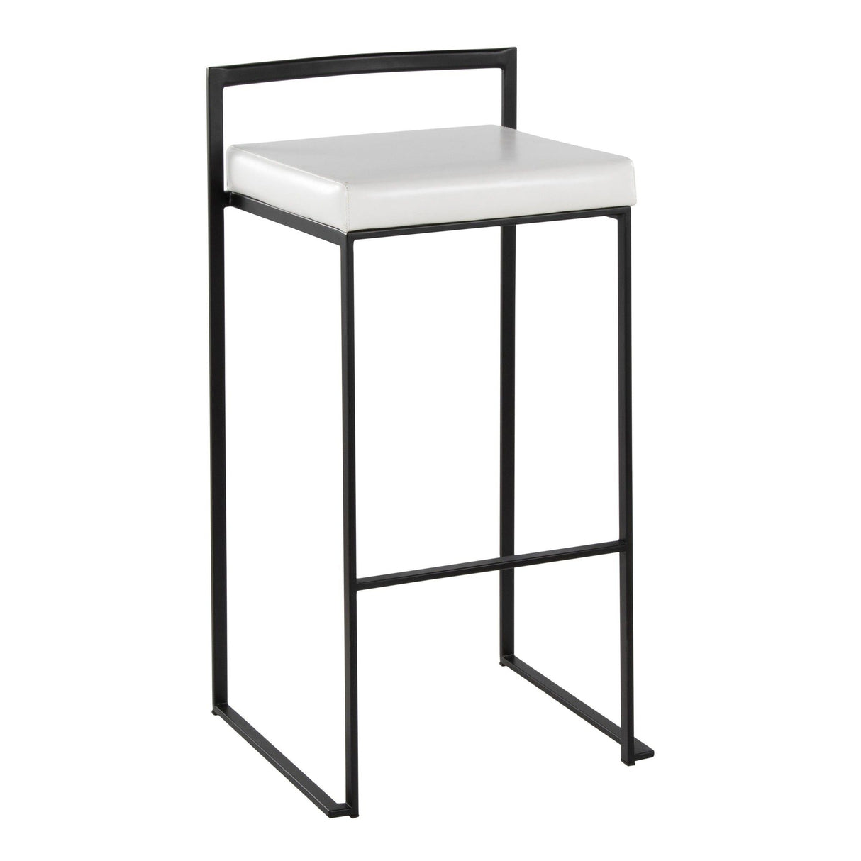 Fuji - Stackable Barstool - Black Metal