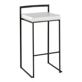 Fuji - Stackable Barstool - Black Metal