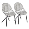 Wired - Contemporary Chair (Set of 2) - Black Metal