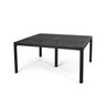 Outdoor Modern Aluminum Dining Table With Woven Accents