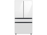 Bespoke 4-Door French Door Refrigerator (23 cu. ft.) with Beverage Center(TM) in White Glass - (RF23BB860012AA)