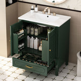 Bathroom Vanity With Sink, Soft Closing Door, Multi Functional Storage