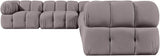 Orin - L-Shaped Velvet 6 Piece Modular Sectional