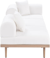Laguna - 3 Piece Upholstered Outdoor Patio Modular Sofa With Backless Seat And 1 Arm