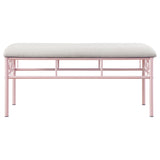 Bench With Upholstered - Pink