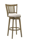 Isla - 30" Putty Brown Bar Height Rubberwood Swivel Barstool
