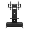 Mobile TV Cart With Push Pull Drawer, Lockable Wheels
