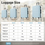Hardshell Luggage Set 6 Piece With Duffel & Toiletry Bag