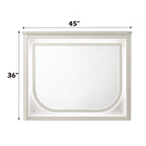 Laveda - Mirror With LED - Pearl White