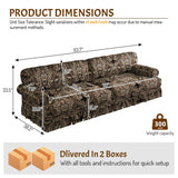 Luxuriously Comfortable Cloud Couch Sofa With Elegant Rolled Arms & Pleated Skirt Design