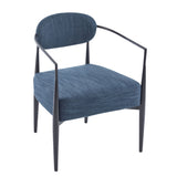 Modern Upholstered Accent Armchair With Pocket Spring Seat