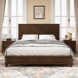 Platform Bed Frame & Tall Headboard