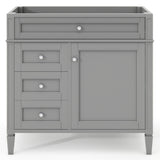 Bathroom Vanity With 2 Drawers And Tip-Out Drawer, Storage Cabinet
