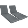 2 Piece Outdoor Chaise Lounge Cushion Set, Replacement Cushions For Patio Furniture