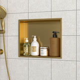Stainless Steel Shower Niche With Seamless Design For Bathroom Storage