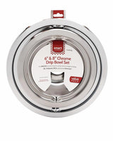 6" and 8" Chrome Drip Bowl Set, Fits Specific - (ML304458798)