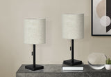 Lighting, Table Lamp, USB Port Included, Nickel, Contemporary (Set of 2)