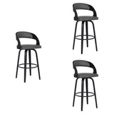 Shelly - 26" Counter Height Swivel Bar Stool With Black Frame