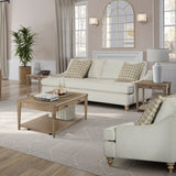 Sofa Single Reverable Cushion With 2 Pillows - Off White