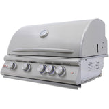 Blaze Sunset 10-Ft Outdoor Kitchen Island w/ 32-Inch Marine Grade LTE+ Propane Grill, Sink in Gunmetal w/ Keon Countertop