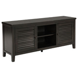 Sutter - 2 Door TV Stand With Mission Design - Dark Brown