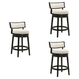 Noely - Modern Farmhouse Swivel Wood Counter Height Kitchen Bar Stool