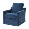 Swivel Arm Chair With USB Type-C Charging And Book Pocket