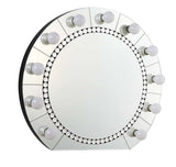 Farai - 29" Accent Mirror - Mirrored & Faux Crystal Diamonds